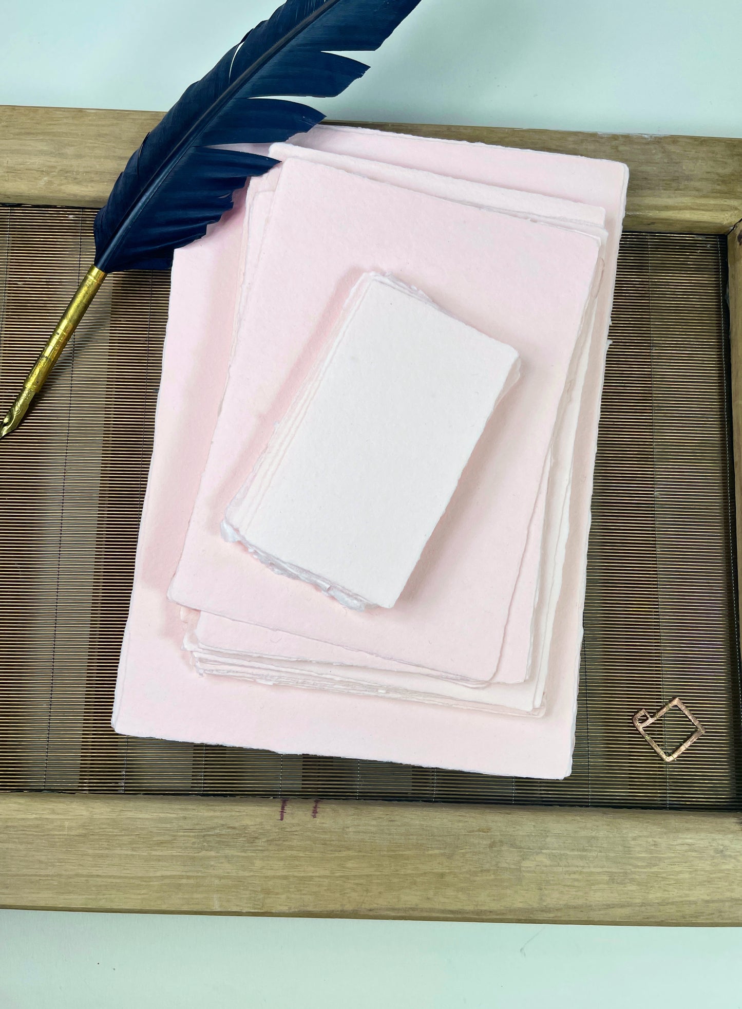 Büttenpapier DIN-A6 - rosé