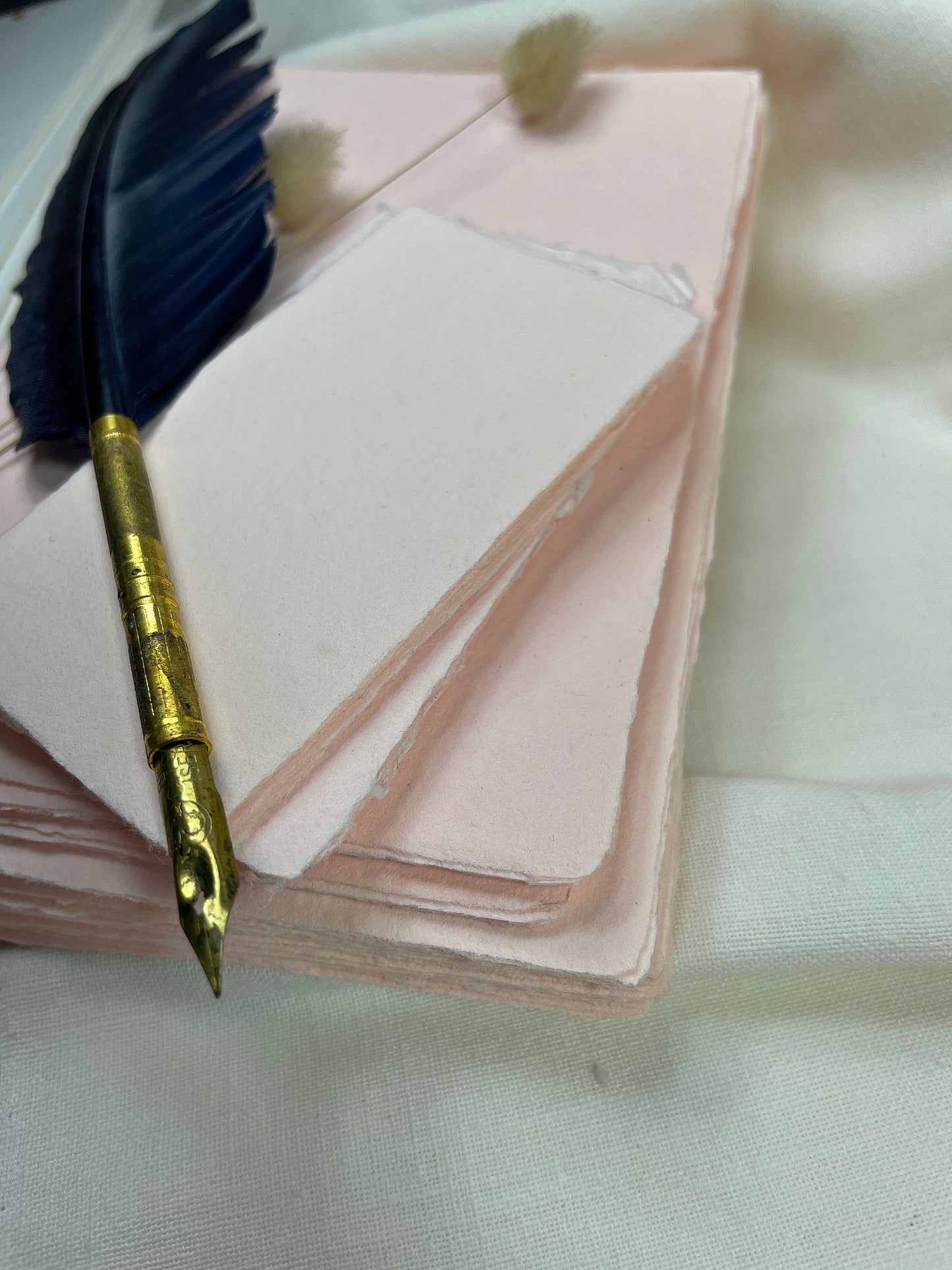 Büttenpapier DIN-A6 - rosé