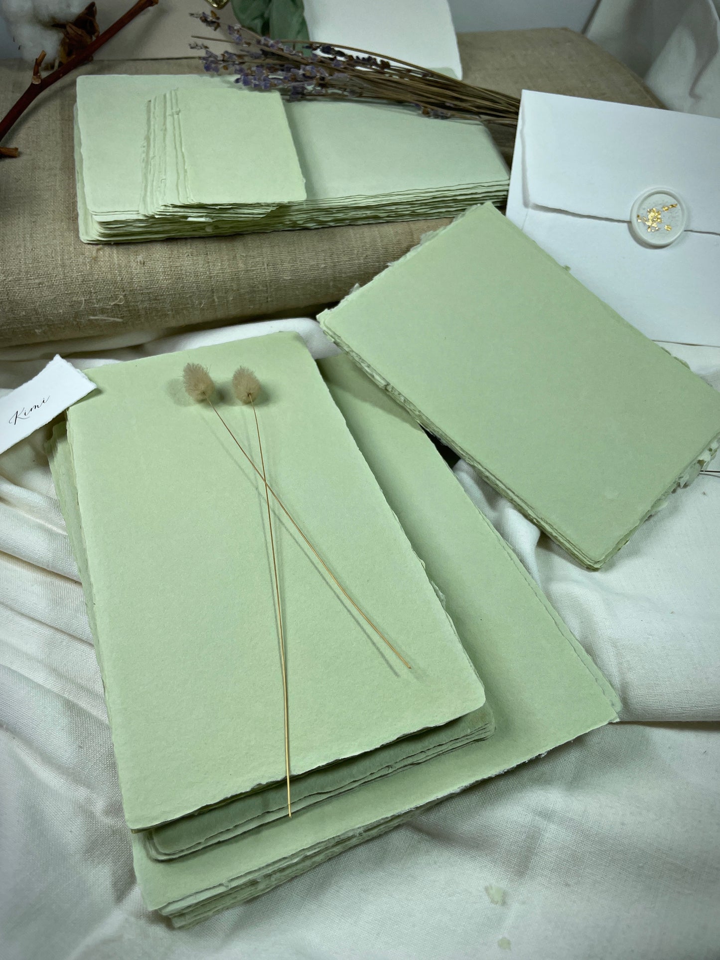 Büttenpapier DIN-B6 - matcha