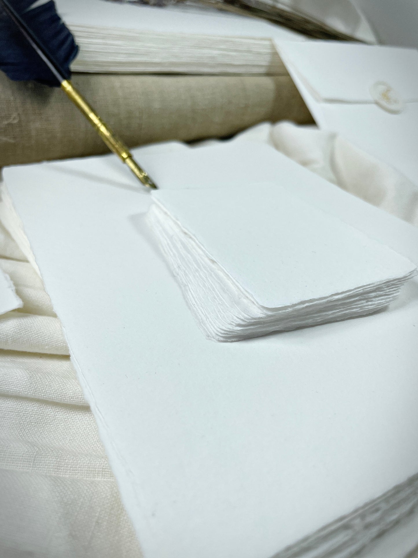 Büttenpapier DIN-B6 - naturweiß