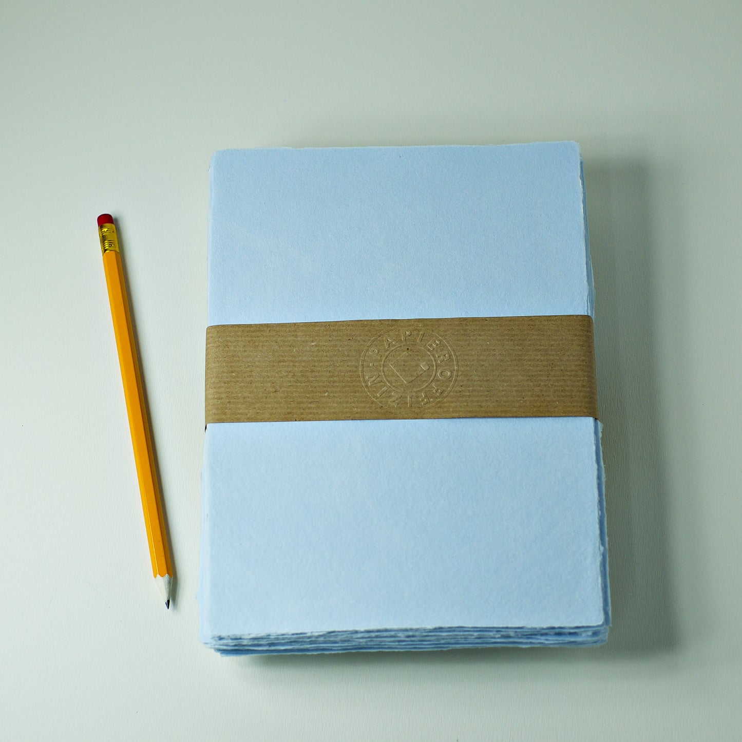 Büttenpapier DIN-A5 - babyblau