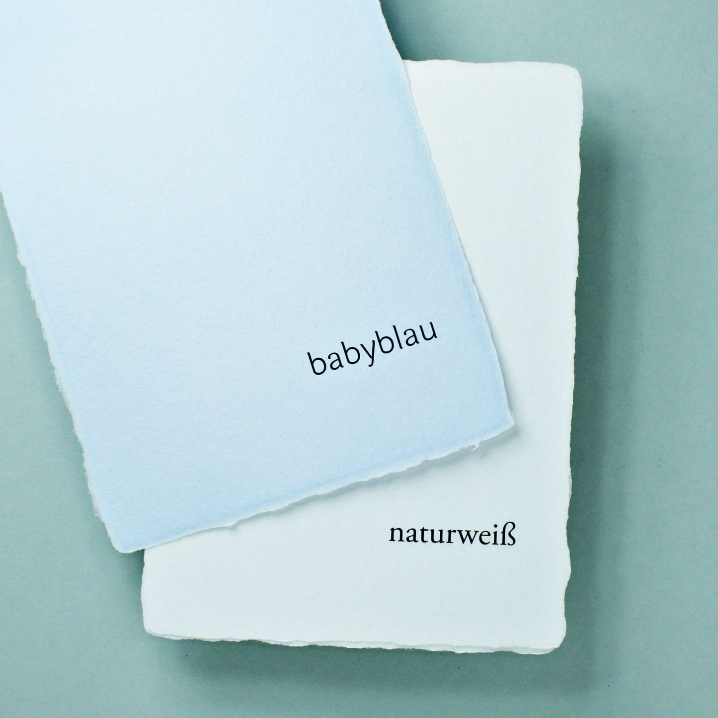Büttenpapier DIN-A5 - babyblau