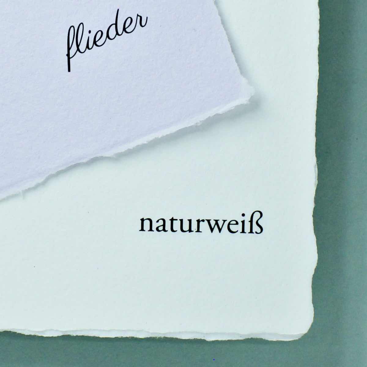 Baumwollkarte DIN-lang - flieder