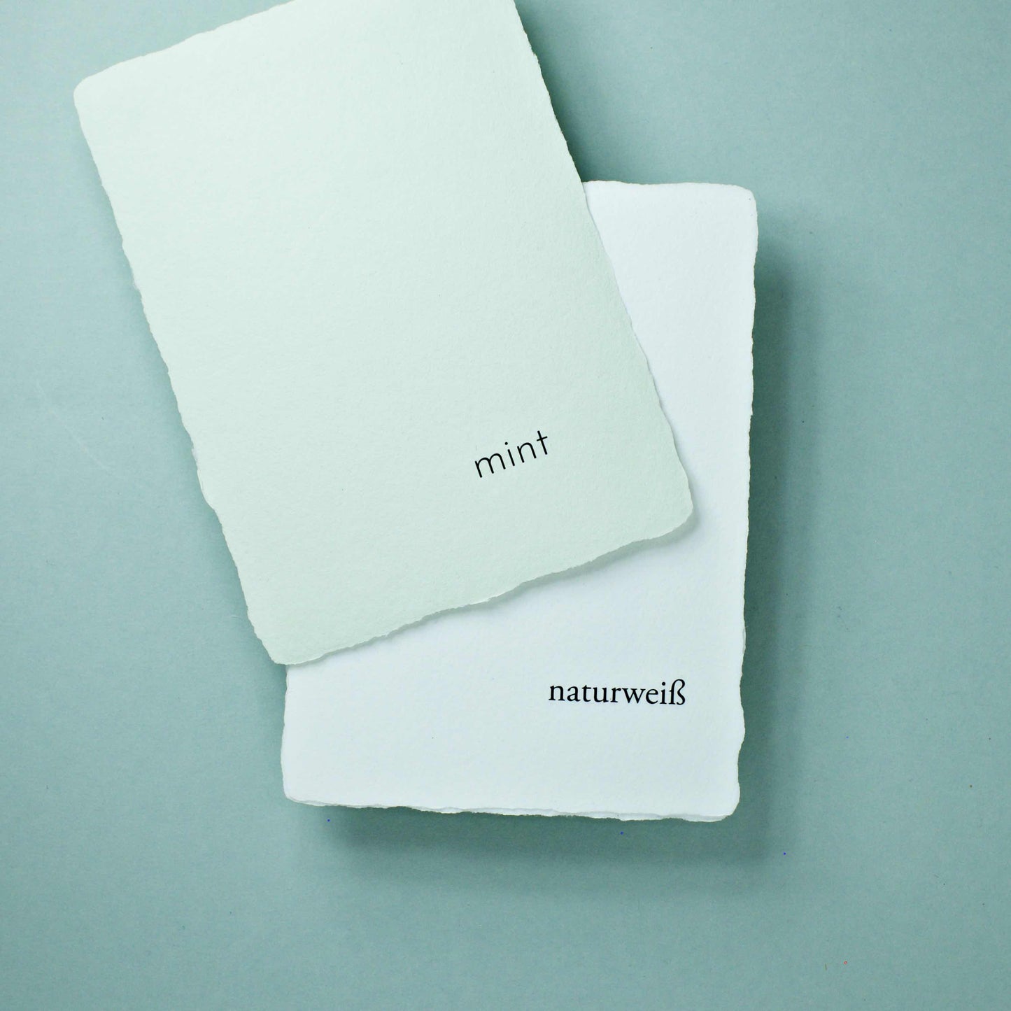 Büttenpapier DIN-A6 - mint