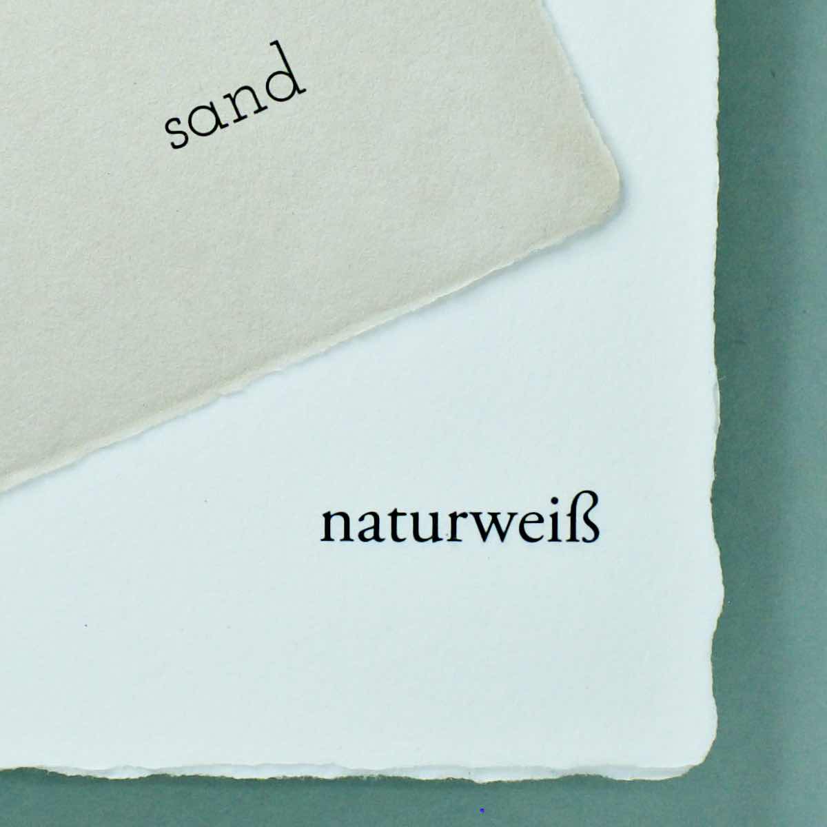 Büttenpapier DIN-lang - sand