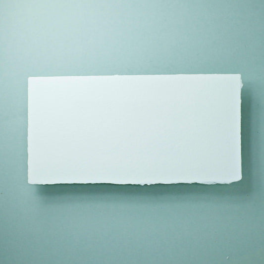 Büttenpapier DIN-lang - naturweiß