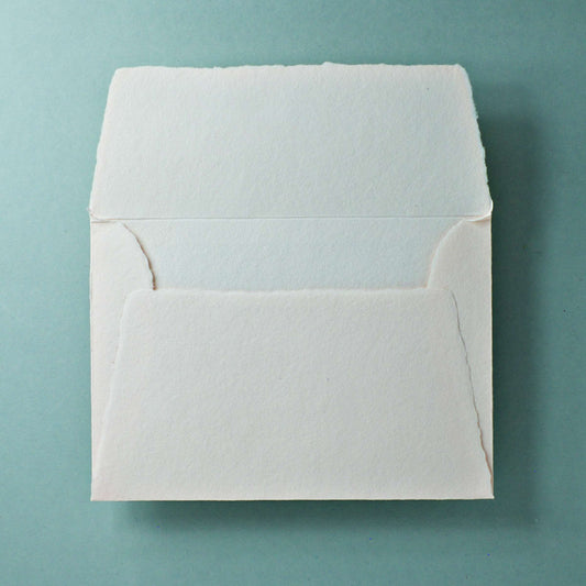 Büttenpapier-Umschlag B6 - Trapezlasche - rosé