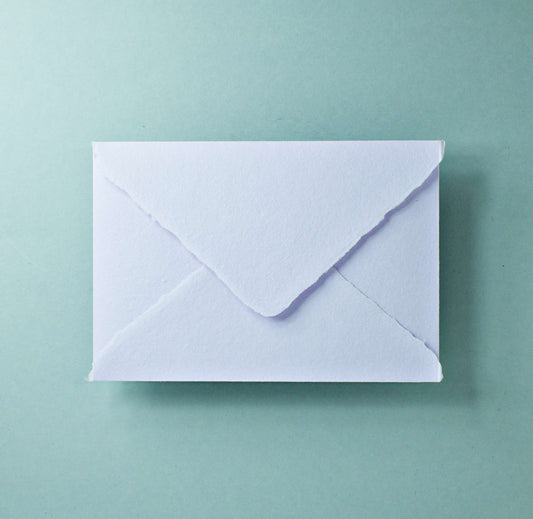 Büttenpapier-Umschlag B6 - Dreieckslasche - flieder