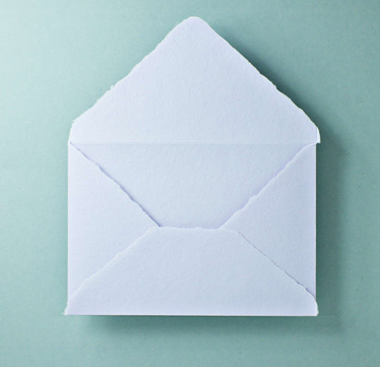 Büttenpapier-Umschlag B6 - Dreieckslasche - flieder