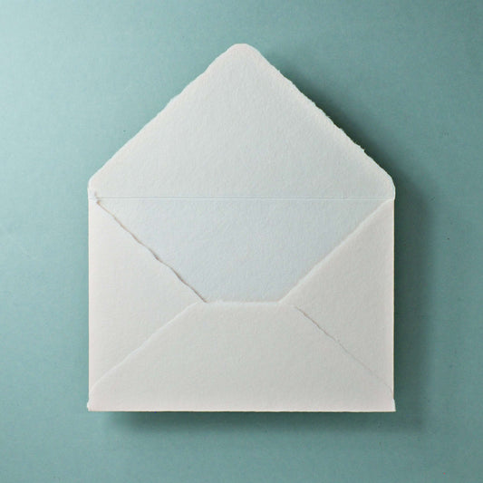 Büttenpapier-Umschlag B6 - Dreieckslasche - rosé