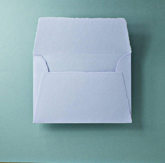 Büttenpapier-Umschlag C6 - Trapezlasche - flieder