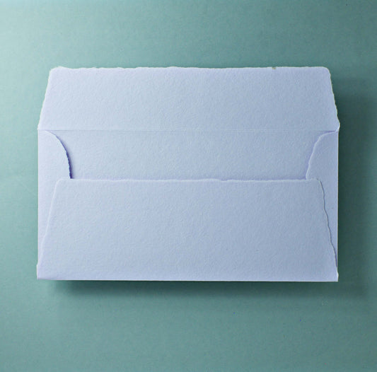 Büttenpapier-Umschlag DIN-lang - Trapezlasche - flieder