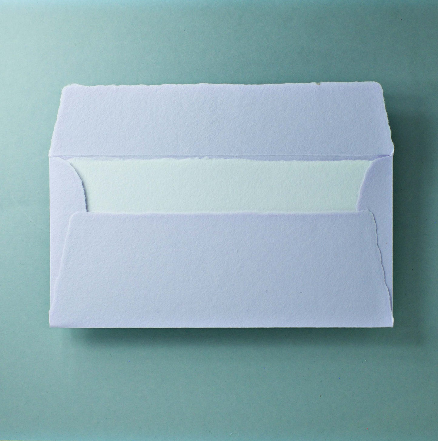 Büttenpapier-Umschlag DIN-lang - Trapezlasche - flieder