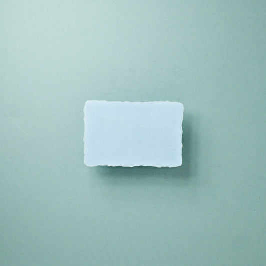 Büttenpapier-Visitenkarten 85/55 - babyblau