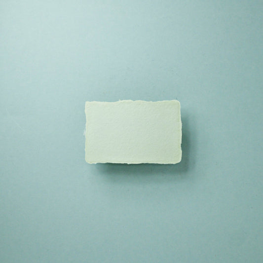 Büttenpapier-Visitenkarten 85/55 - matcha