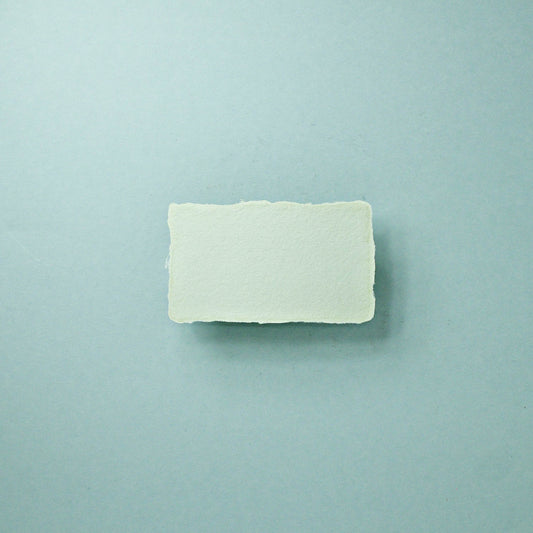 Büttenpapier-Visitenkarten 90x50 - matcha