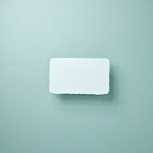 Büttenpapier-Visitenkarten 90x50 - naturweiß