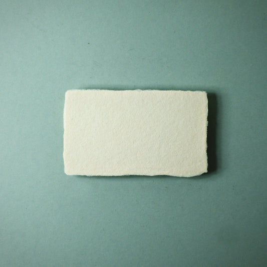 Büttenpapier Visitenkarte 90x50 elfenbein