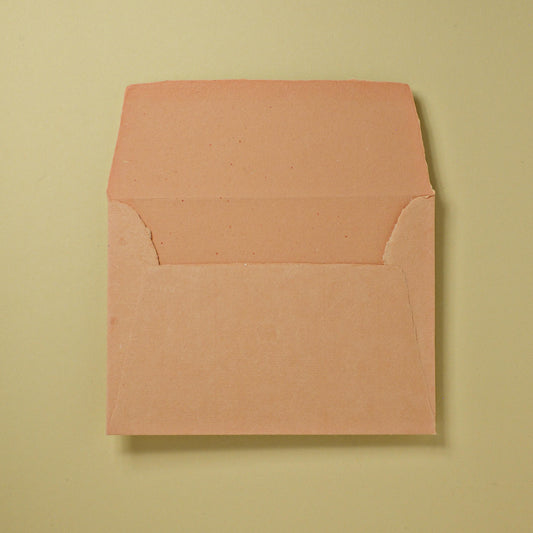 RESTPOSTEN: Baumwollumschlag C6 - Trapezlasche - lachs