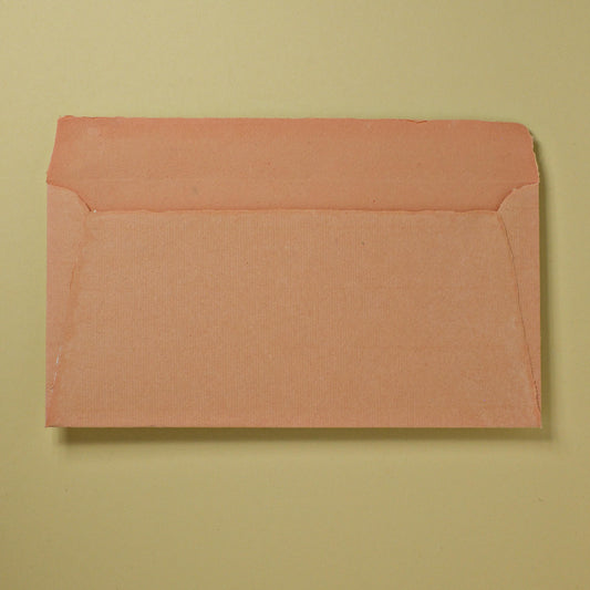 RESTPOSTEN: Baumwollumschlag DIN-lang - Trapezlasche - lachs