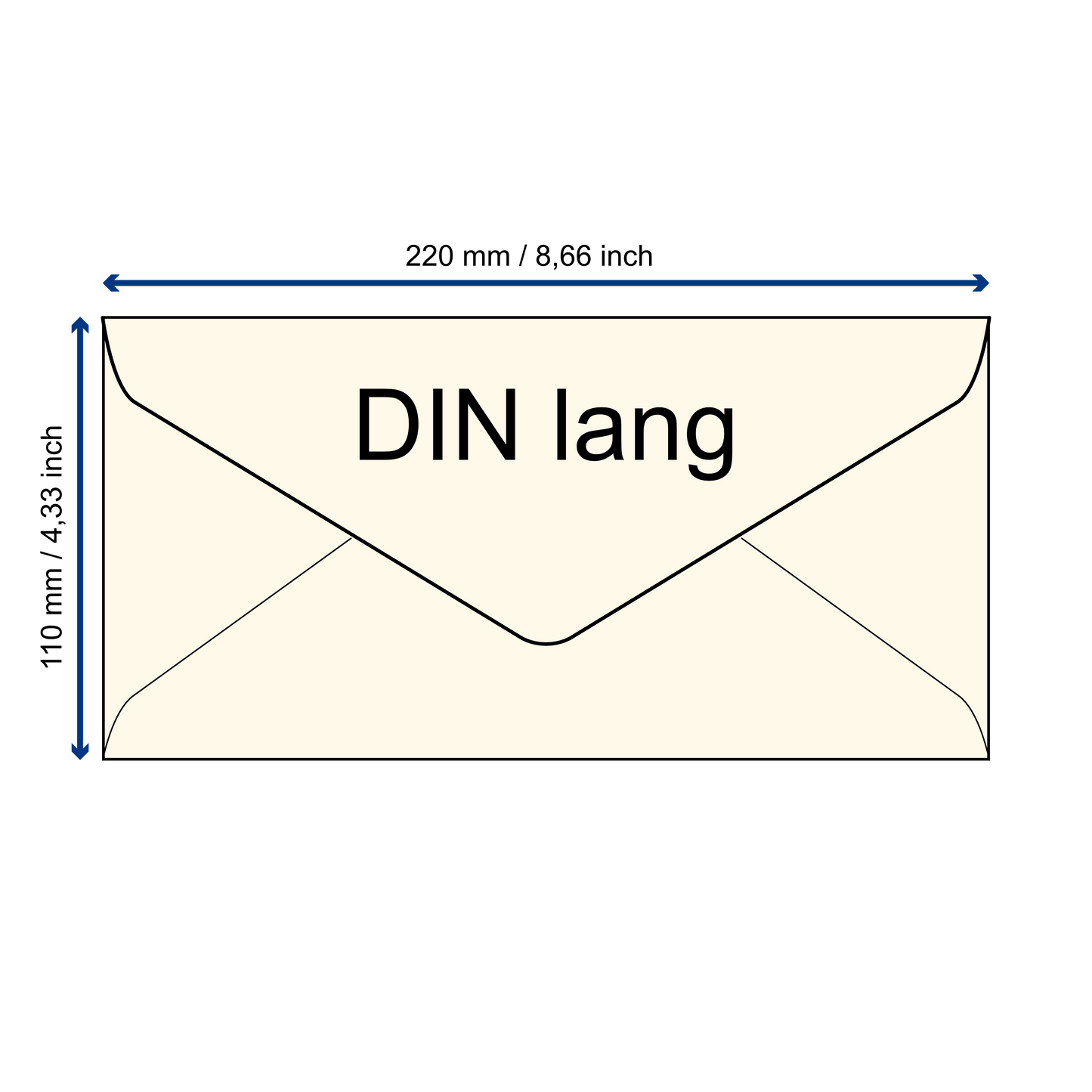 RESTPOSTEN: Baumwollumschlag DIN-lang - Dreieckslasche - schiefer
