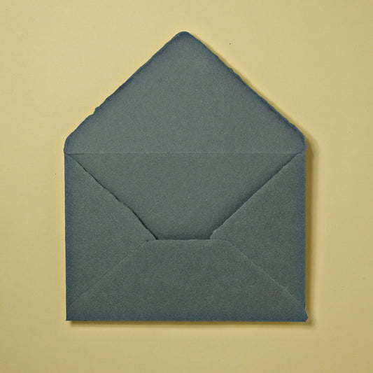 RESTPOSTEN: Baumwollumschlag C6 - Dreieckslasche - schiefer