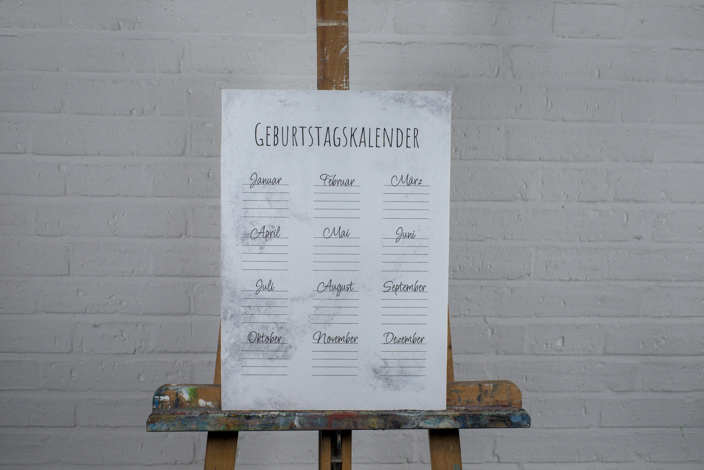 Geburtstagskalender "Klassik"