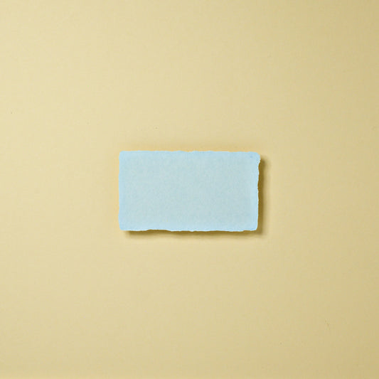 RESTPOSTEN: Baumwoll-Visitenkarten 90x50 - himmelblau