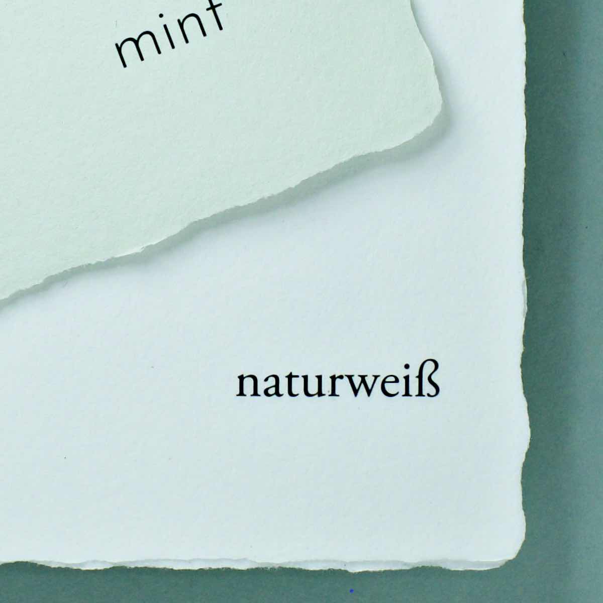 Büttenpapier mint blanko