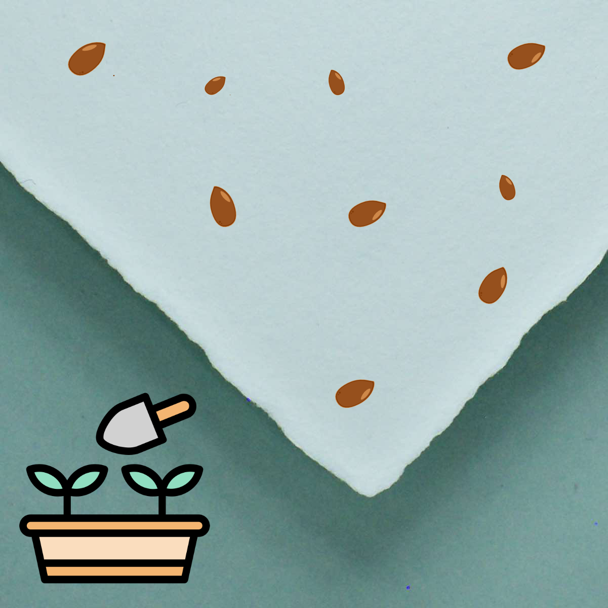 Samenpapier naturweiß