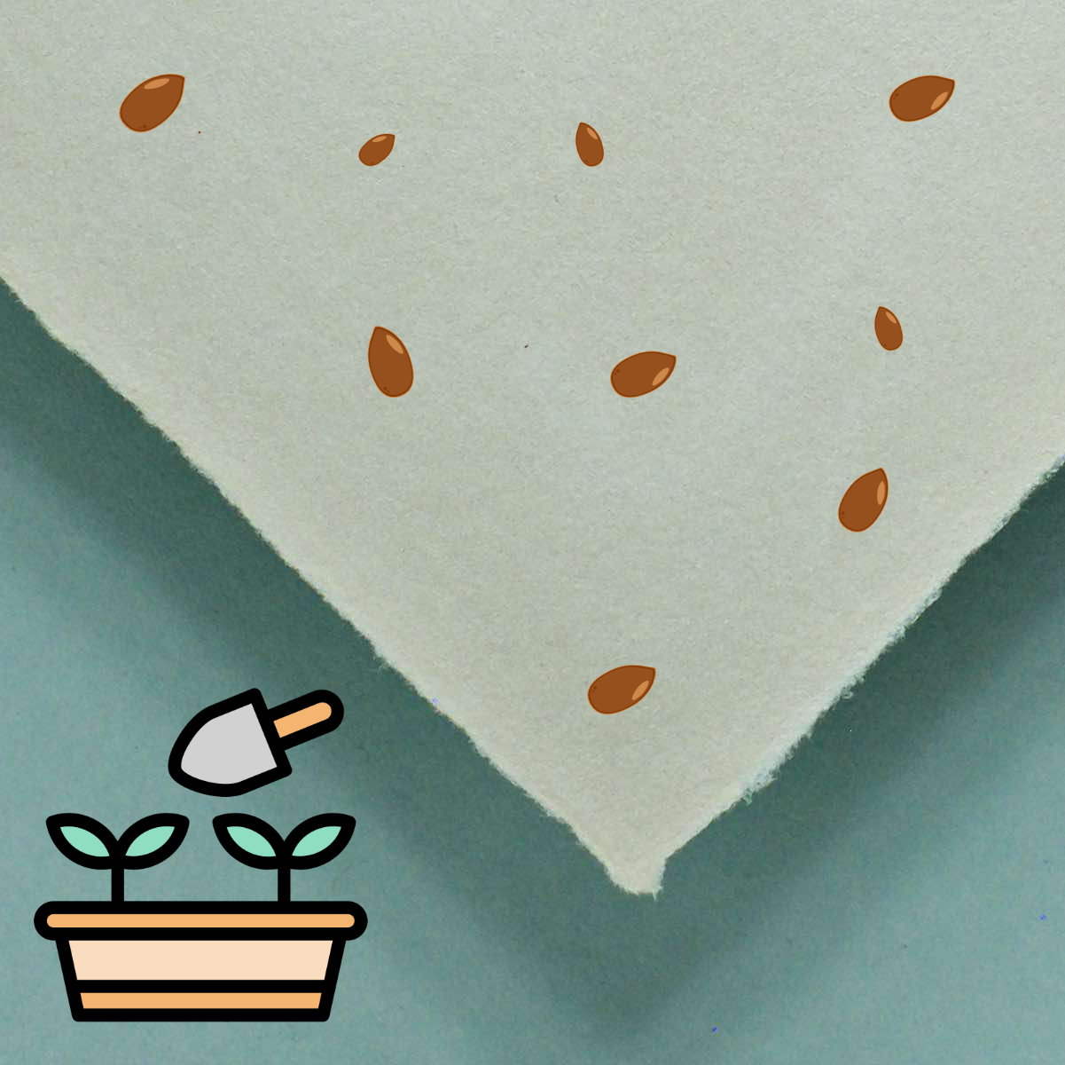 Samenpapier sand
