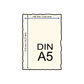 Baumwollkarte DIN-A5 - sand
