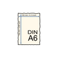 Baumwollkarte DIN-A6 - babyblau