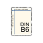 Büttenpapier DIN-B6 - lichtgrau