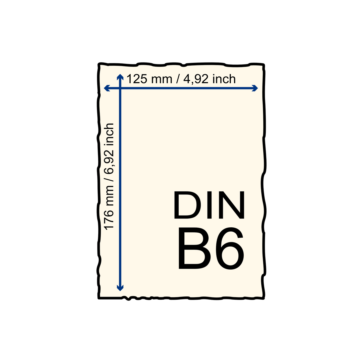 Büttenpapier DIN-B6 - mint