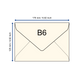 Baumwollumschlag B6 - Dreieckslasche  - babyblau