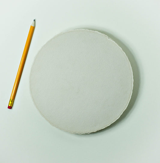 Büttenpapier Kreis 20cm - sand