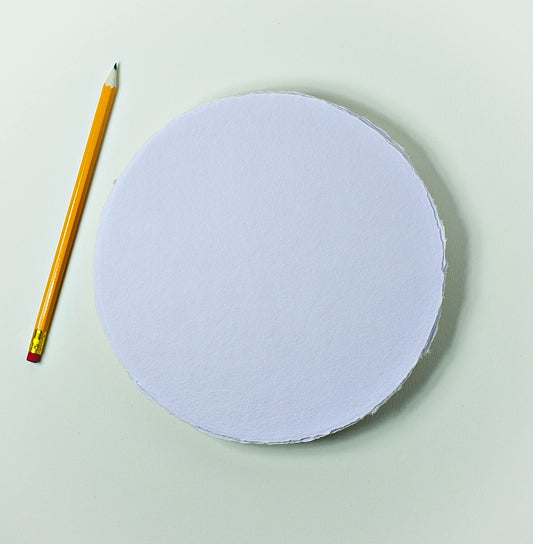 Büttenpapier Kreis 20cm - flieder