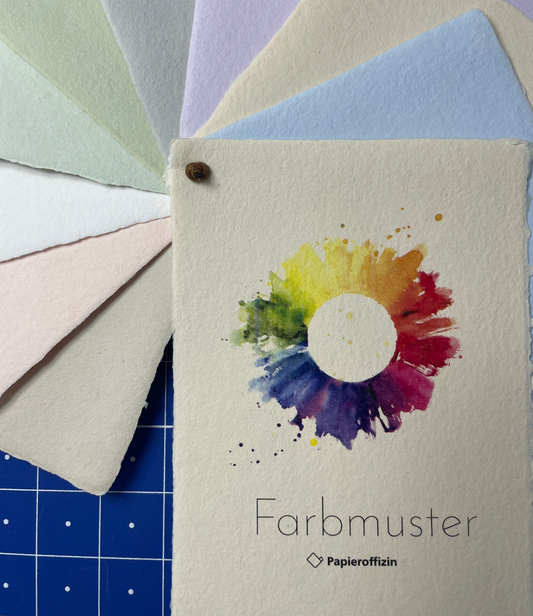 Büttenpapier Musterfächer DIN-A6 - alle Farben