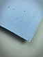 Samenpapier handgeschöpft - Visitenkarten 90x50 mm - babyblau