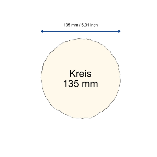 Kreis 13,5 cm, matcha