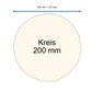 Büttenpapier Kreis 20cm - babyblau
