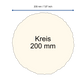 Kreis 20 cm, flieder