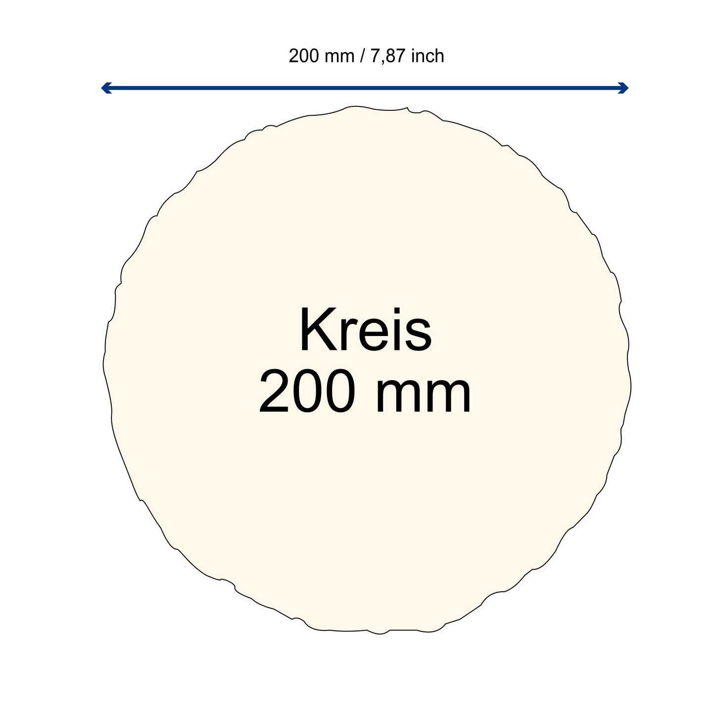 Kreis 20 cm, sand