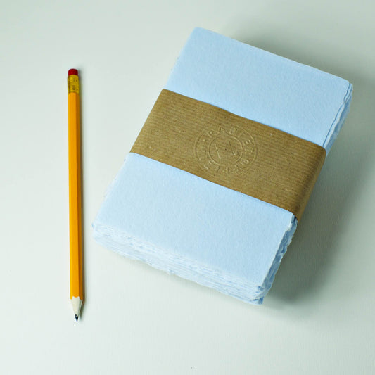 Büttenpapier DIN-A6 - babyblau