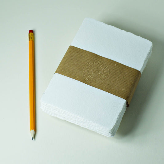 Büttenpapier DIN-A6 - naturweiß