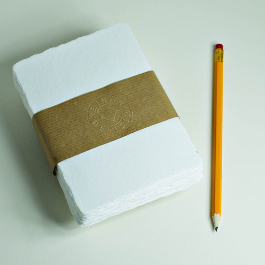 Büttenpapier DIN-B6 - naturweiß