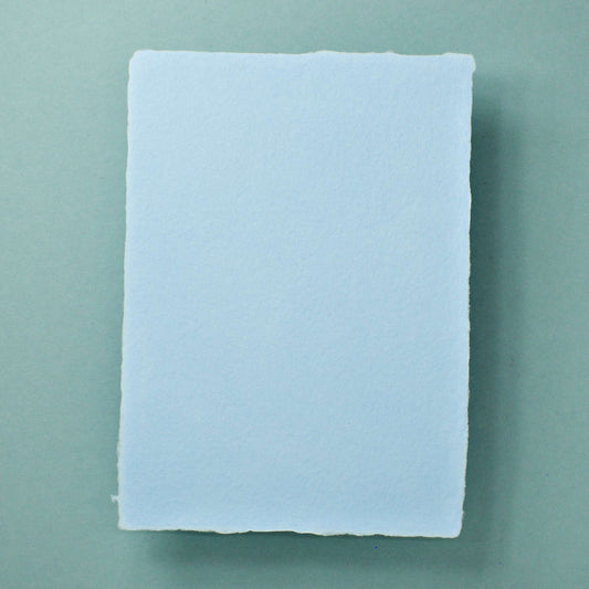Baumwollkarte DIN-A5 - babyblau
