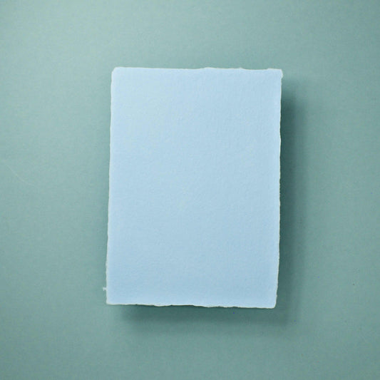 Büttenpapier DIN-A6 - babyblau