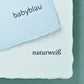 Baumwollkarte DIN-lang - babyblau